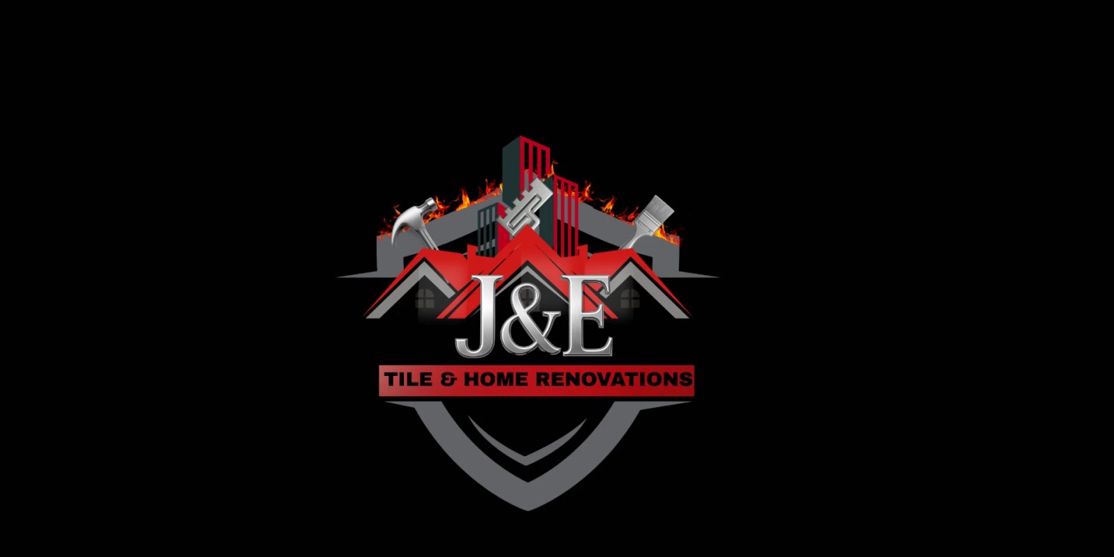 J&E Tile & Home Renovations logo created by ElitePath Services